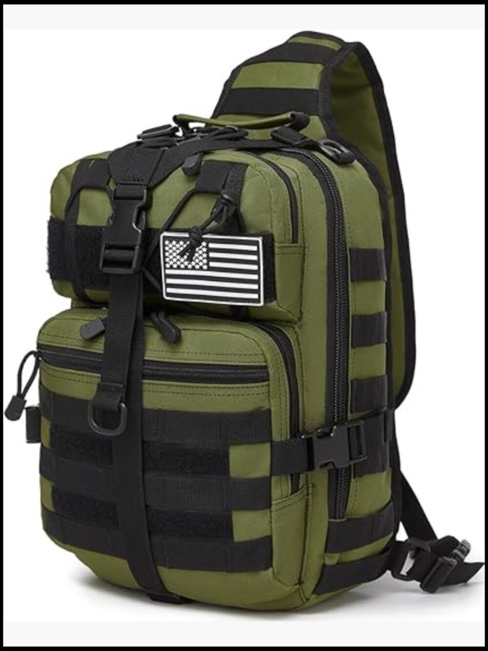 Tactical Sling Pack Crossbody Backpack Over Shoulder Bag Hiking Outdoor Sport